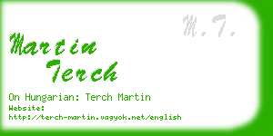 martin terch business card